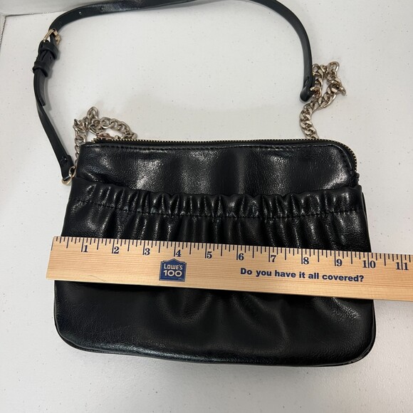 ZARA Trafaluc Black Crossbody Chain Strap Bag Handbag Purse - Picture 9 of 11